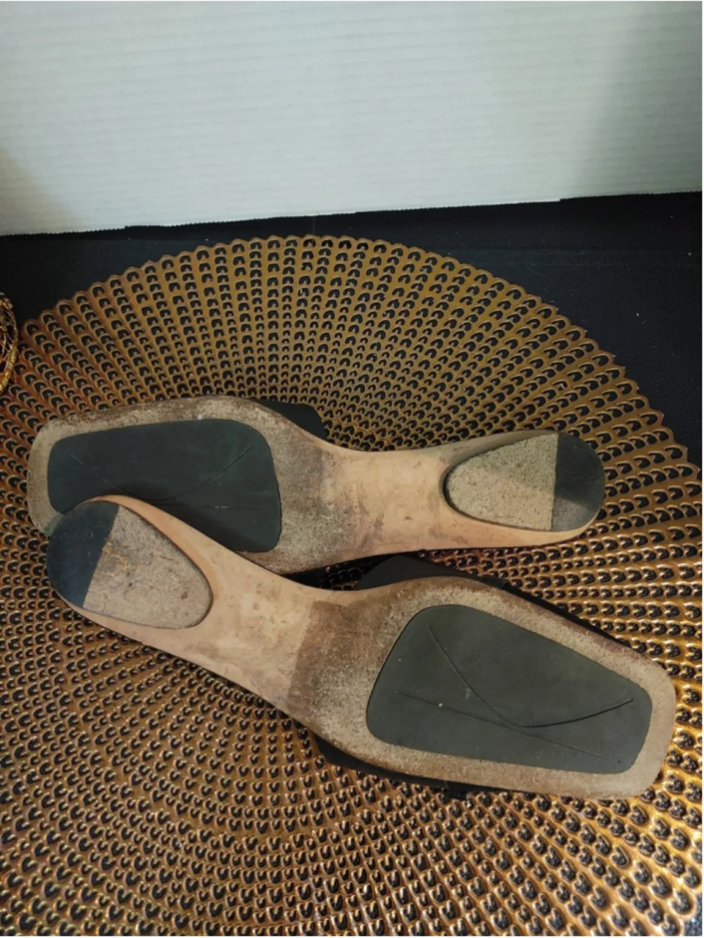 Kate Spade Leather & Suede Slides Size 8